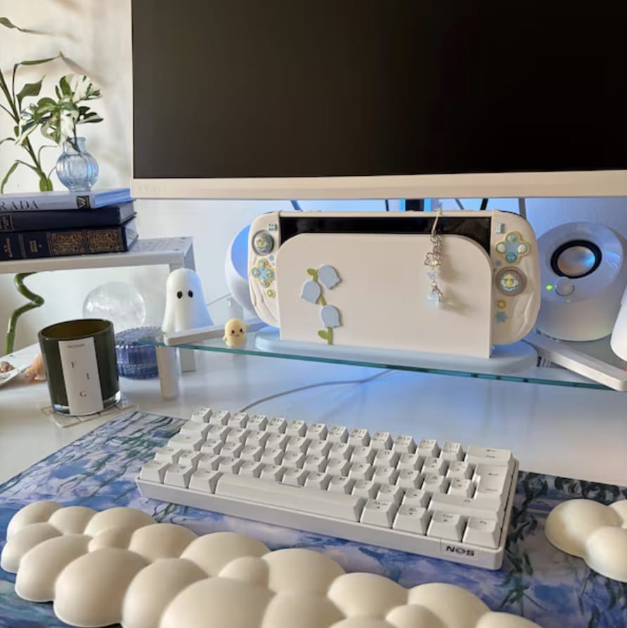 Customer photo review of Bluebell Dock Cover for Nintendo Switch 2 – Original Faceplate Design