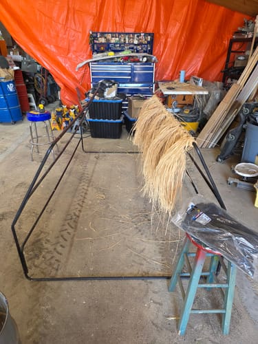 Customer photo review of Hunting Blind Raffia Grass (Individual)