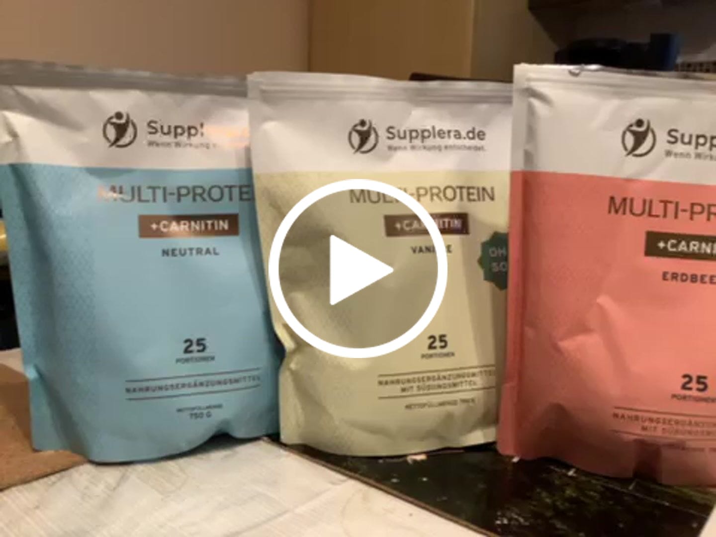 Customer video review of Multi Protein m. Erdbeere-Geschmack 750g Beutel