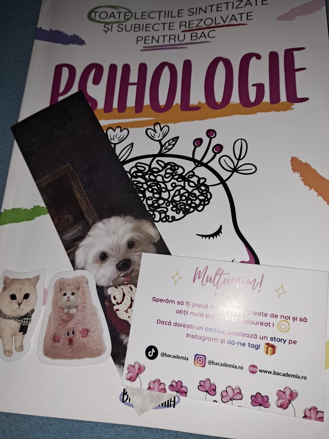 Customer photo review of Carte Psihologie Bacalaureat Bacademia