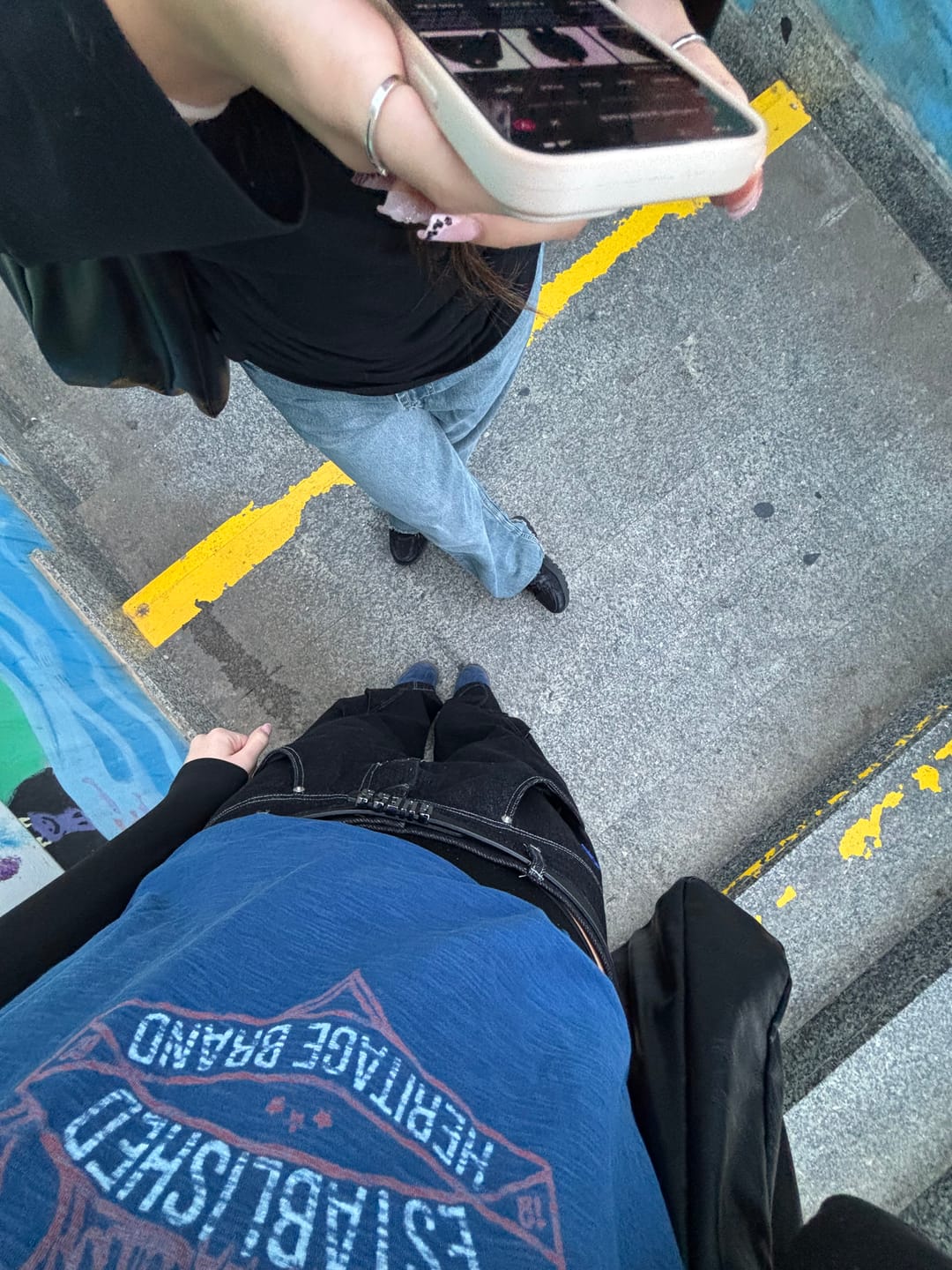 Customer photo review of Aelfric Eden Wrinkle Baggy Barrel Jeans