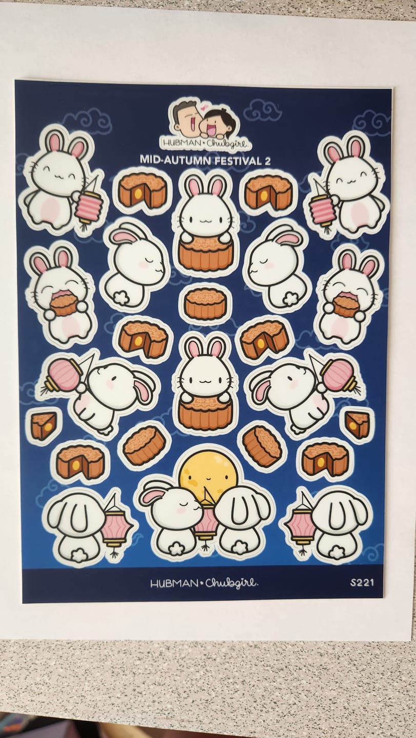 Customer photo review of Mid-Autumn Festival 2 Sticker Sheet