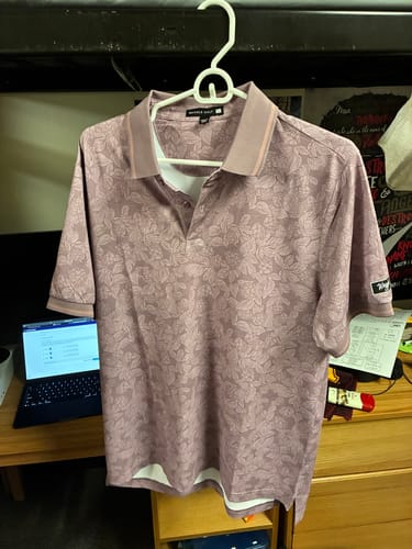 Customer photo review of Hoppy Hour Men's Pique Polo