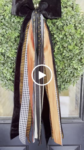 Customer video review of Black Magic Wreath Ribbon