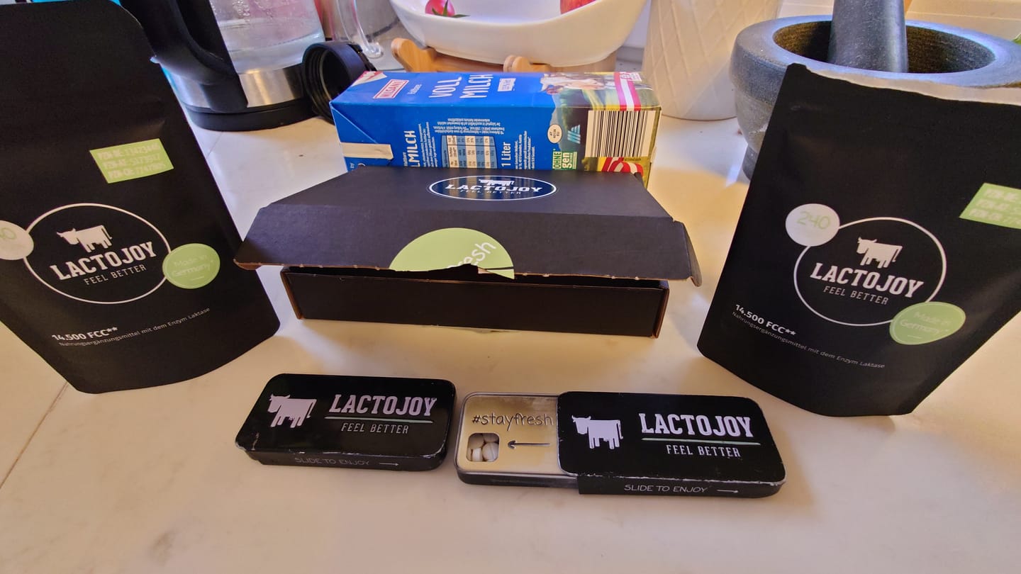 Customer photo review of LactoJoy Laktase Tabletten - 14.500 FCC - 240 Nachfüllpackung