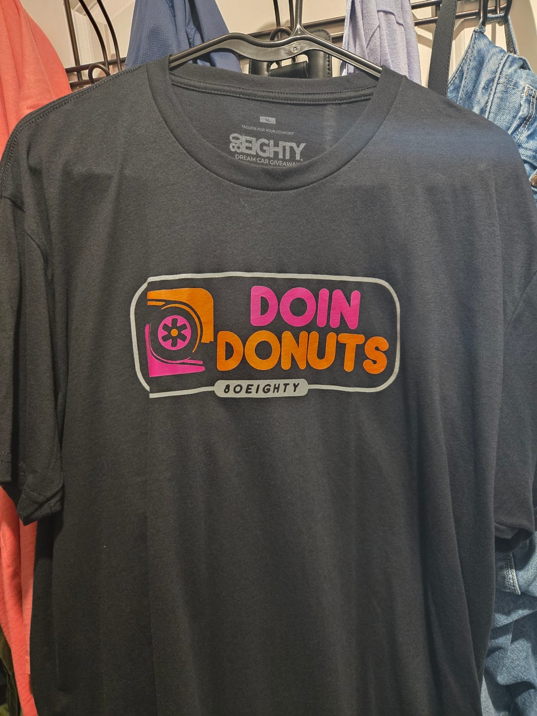 Customer photo review of 80Eighty® Doing Donuts Shirt