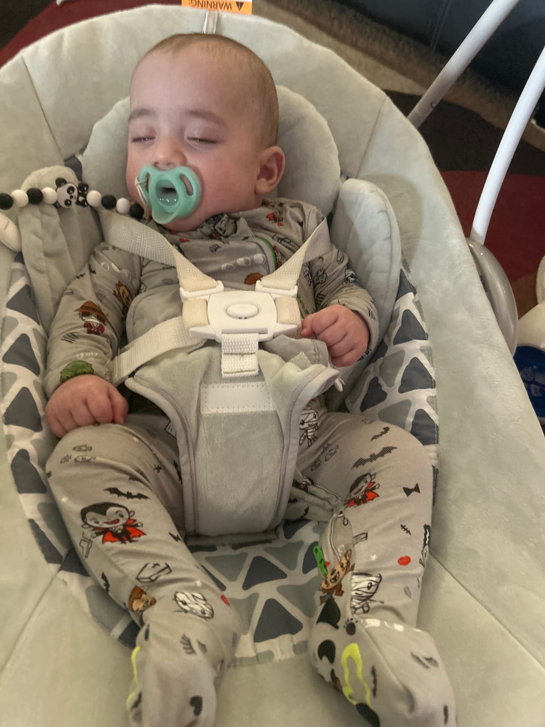 Customer photo review of Little Monsters Bamboo Convertible Footie
