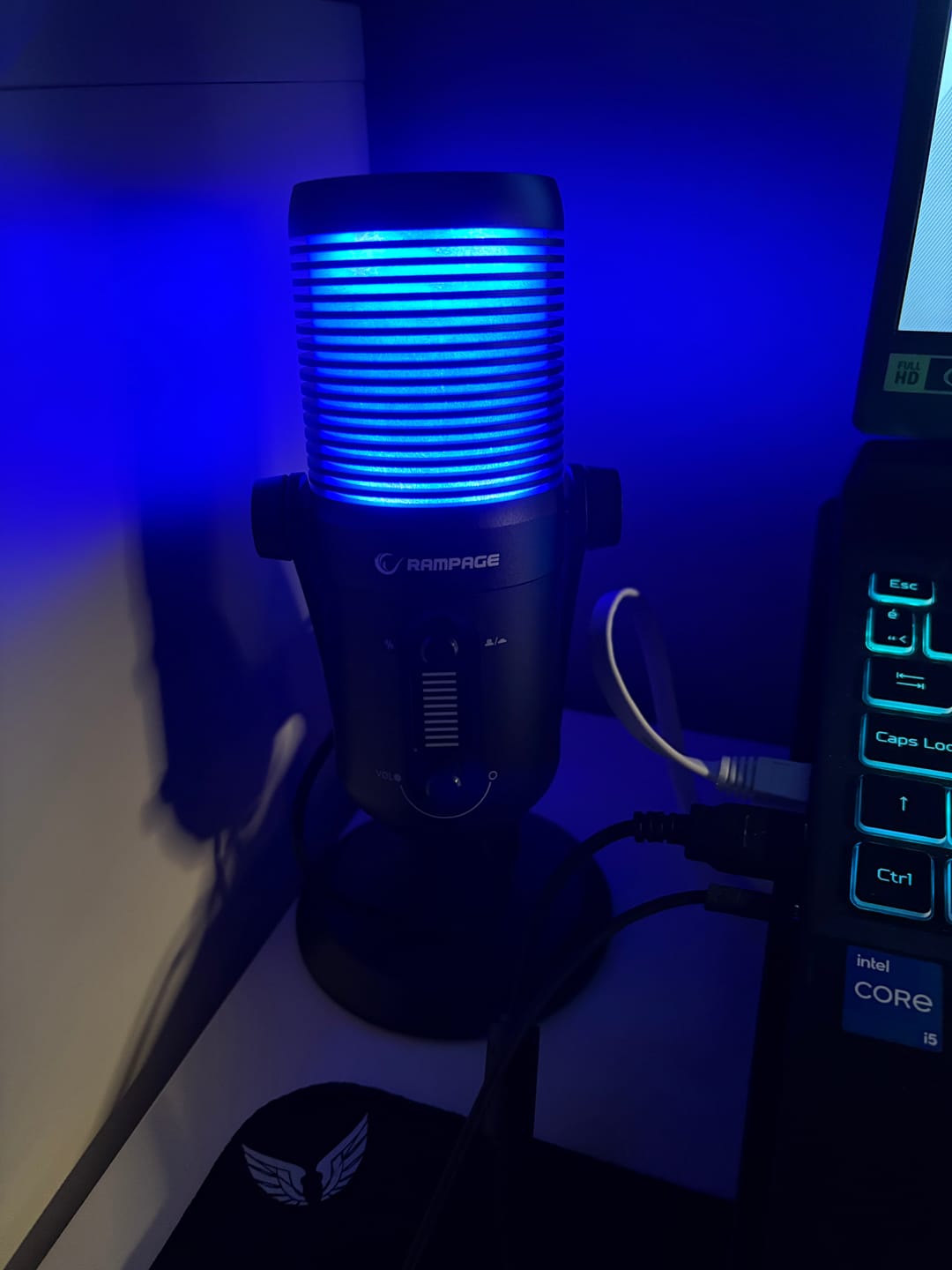 Customer photo review of Diyez RGB Ses Göstergeli Masaüstü Mikrofon-Siyah