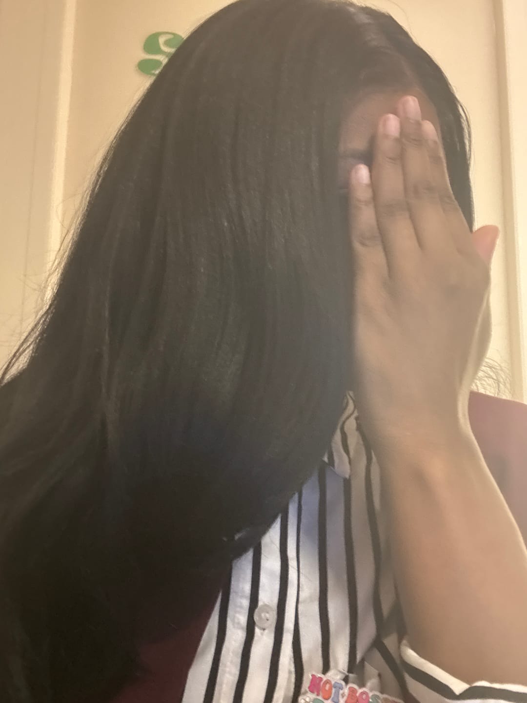 Customer photo review of Chade Magic Lace Heart Hairline Glueless Y-Part HD Lace Front Wig - MHH01