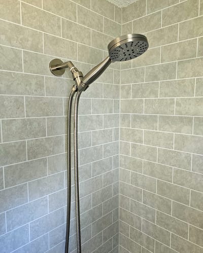 Customer photo review of 3-Spray Handheld Shower Head Set