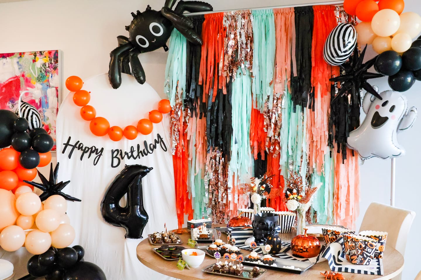 Customer photo review of Scarecrow Fringe Backdrop