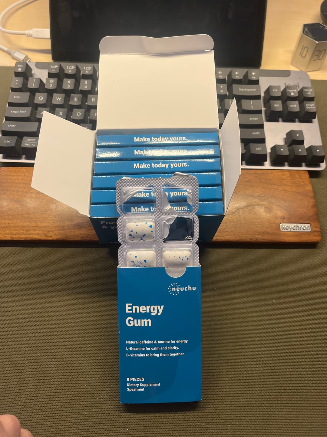 Customer photo review of Energy & Focus Gum
