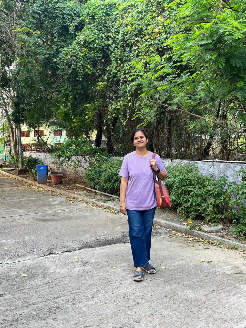 Customer photo review of Relaxed Fit Embroidery Tee