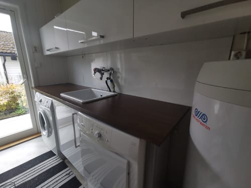 Kundeanmeldelse med bilde av Walnut Deep kontaktplast