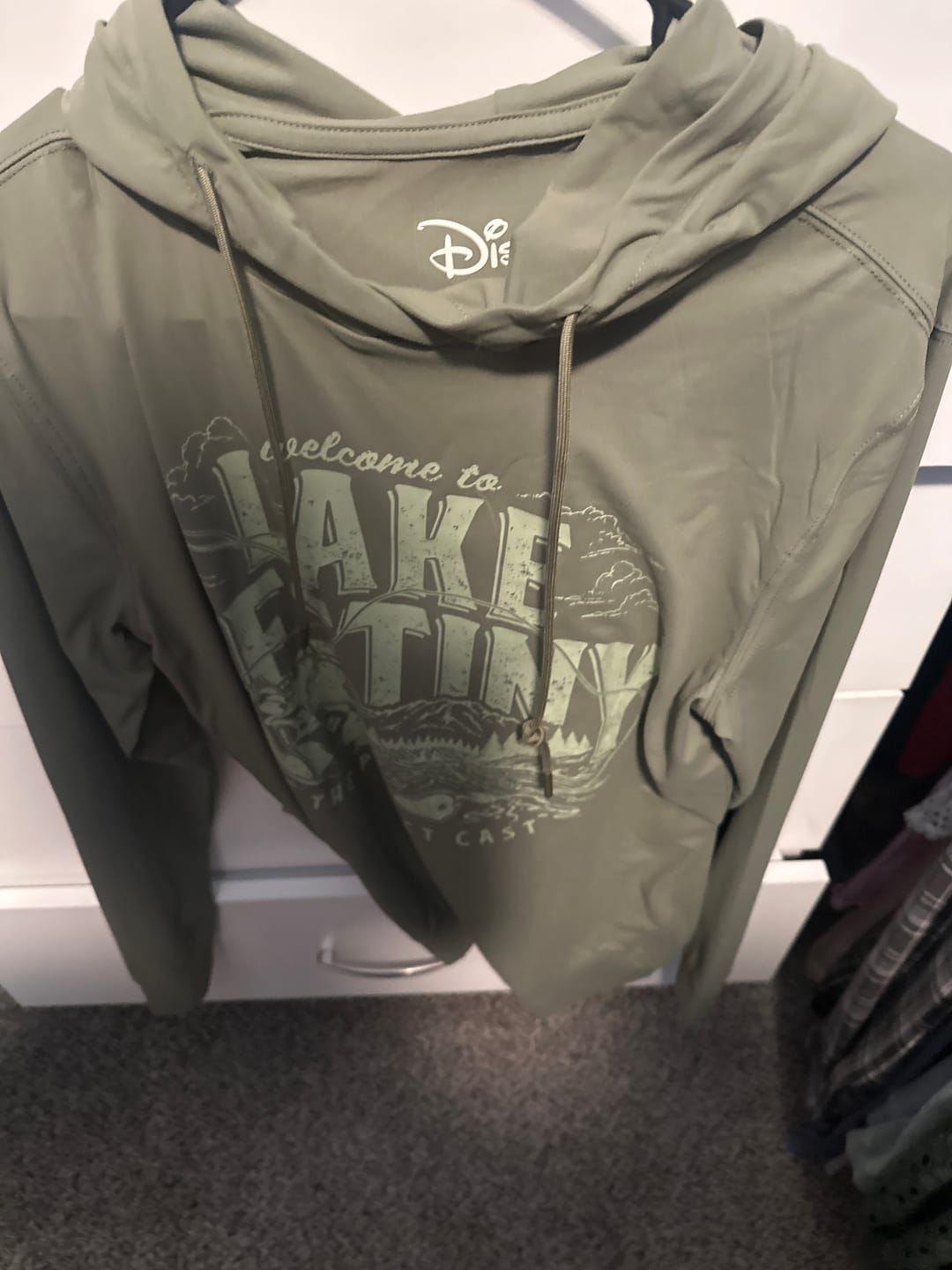 Customer photo review of Disney's A Goofy Movie "Lake Destiny" – Performance Hoodie