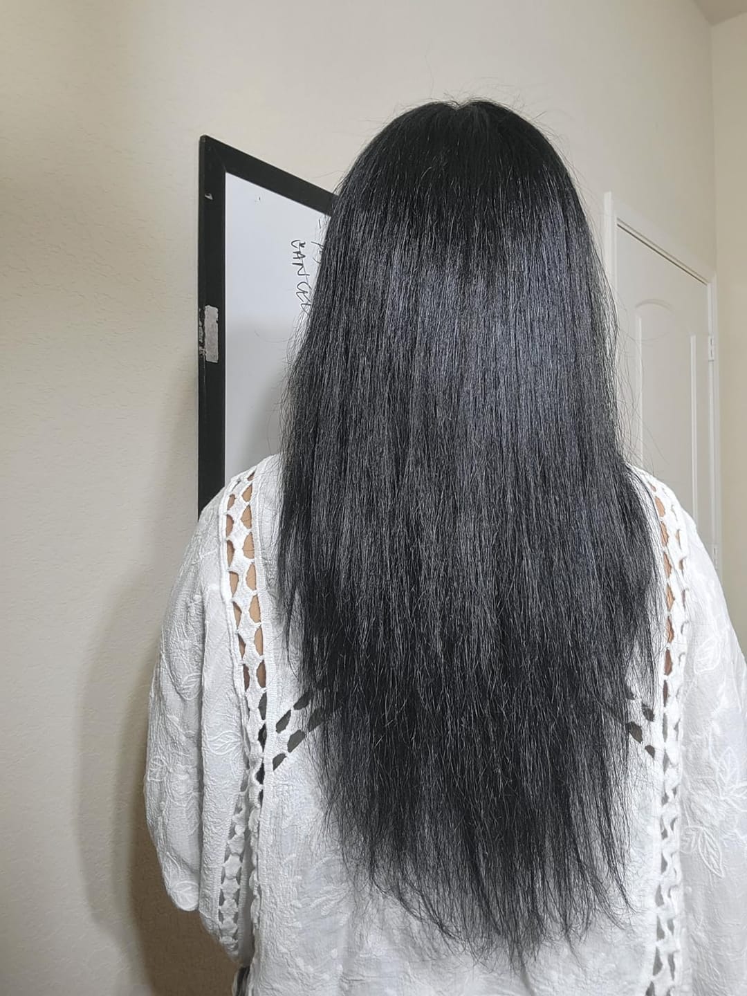 Customer photo review of 13x13cm Human Hair Toppers Mono Base Off Black #1B