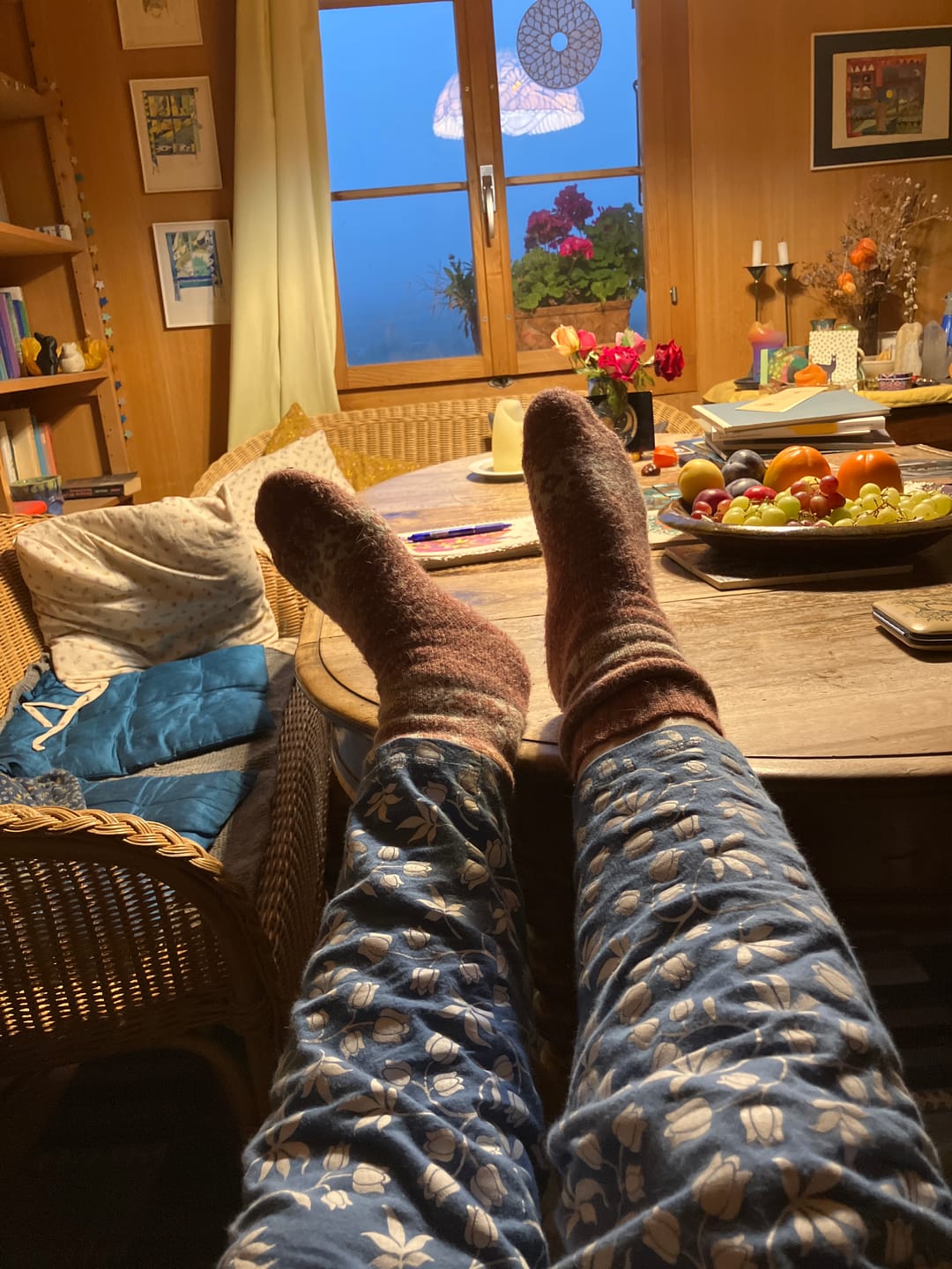 Customer photo review of Alpaka-& Merino Norweger-Socken