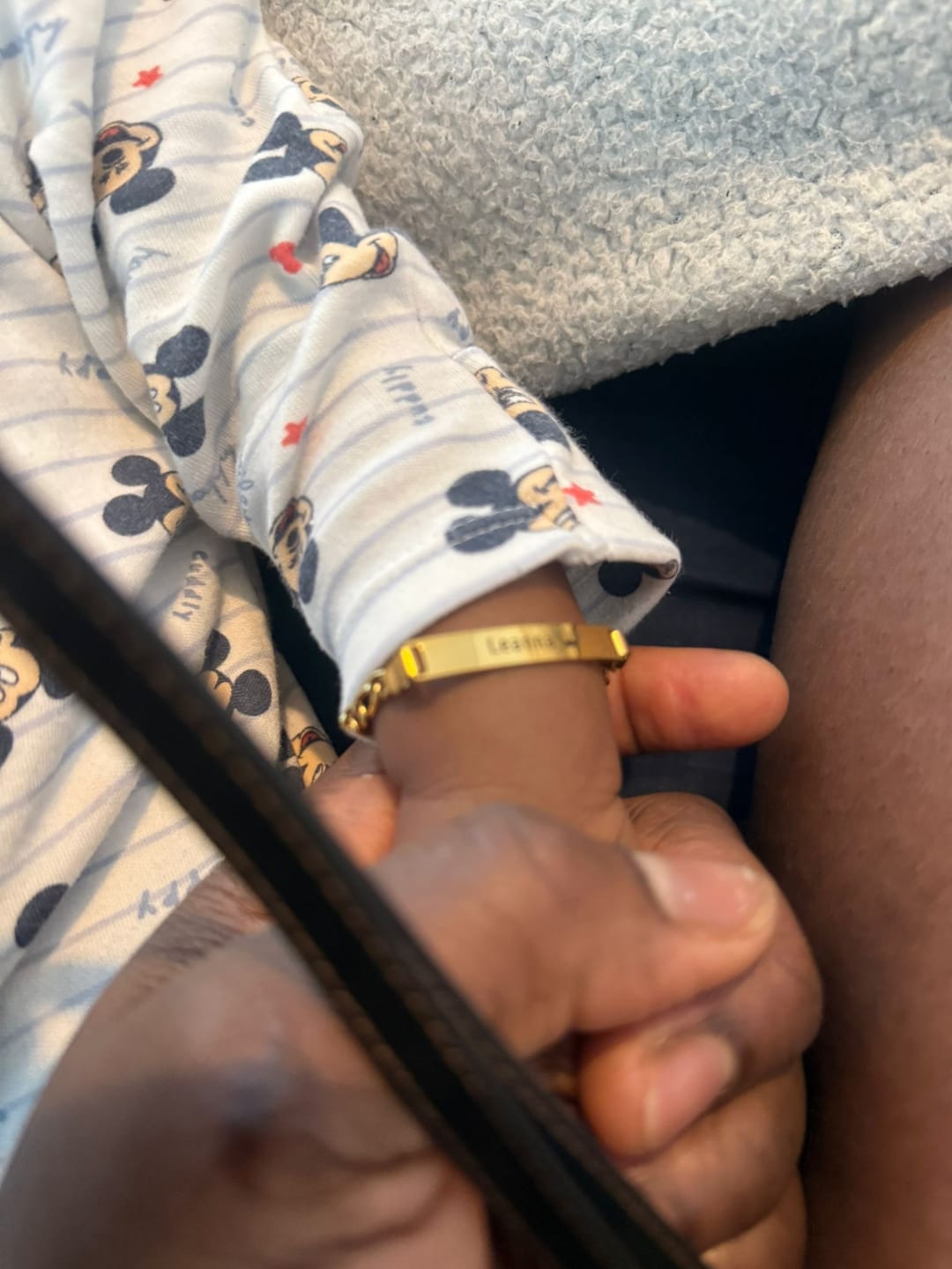 Customer photo review of Baby Name Bracelet