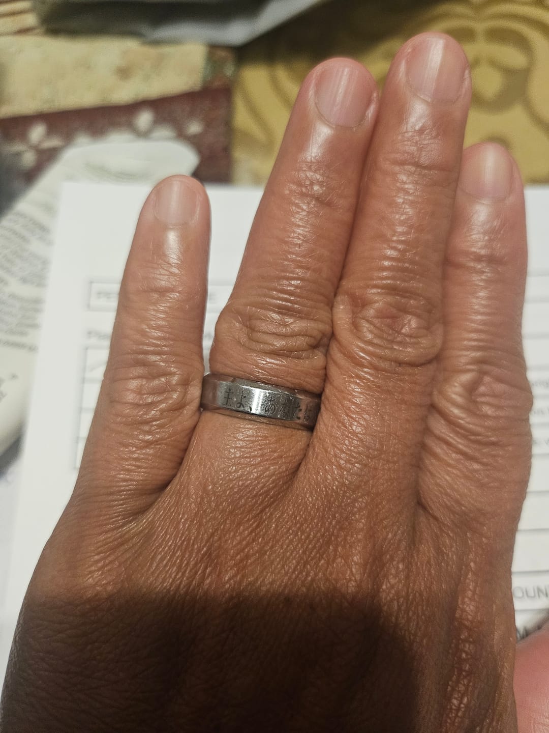 Customer photo review of Custom Japanese Ring