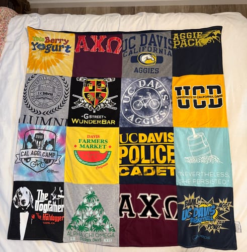 Customer photo review of Premium T Shirt Quilt