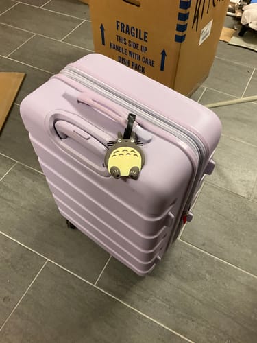 Customer photo review of My Neighbor Totoro Travel Luggage Name Tag – Chubby Totoro