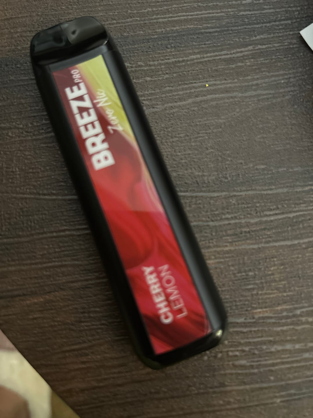 Customer photo review of Breeze Pro 0% Nicotine Disposable Vape