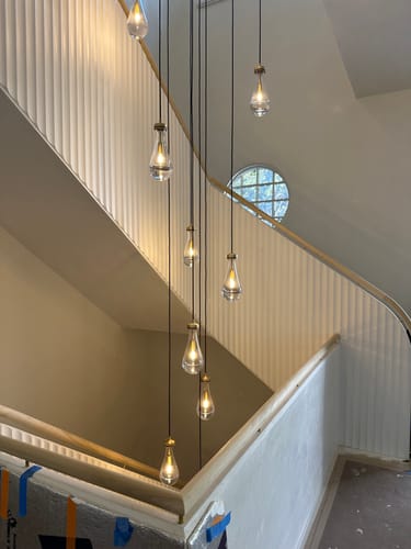 Customer photo review of Rainfall Round Chandelier