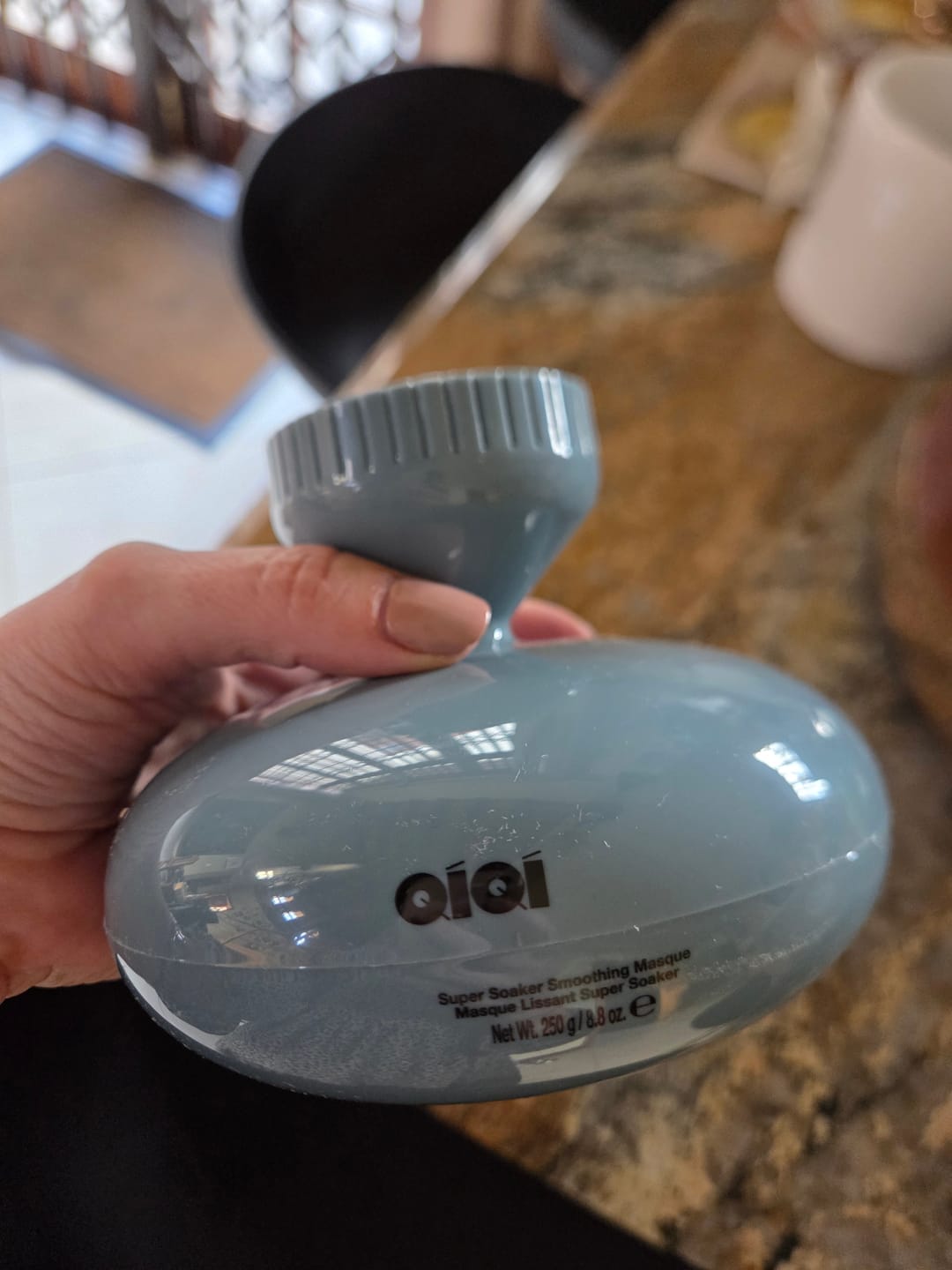 Customer photo review of QiQi Super Soaker Smoothing Hair Treatment Masque 250ml