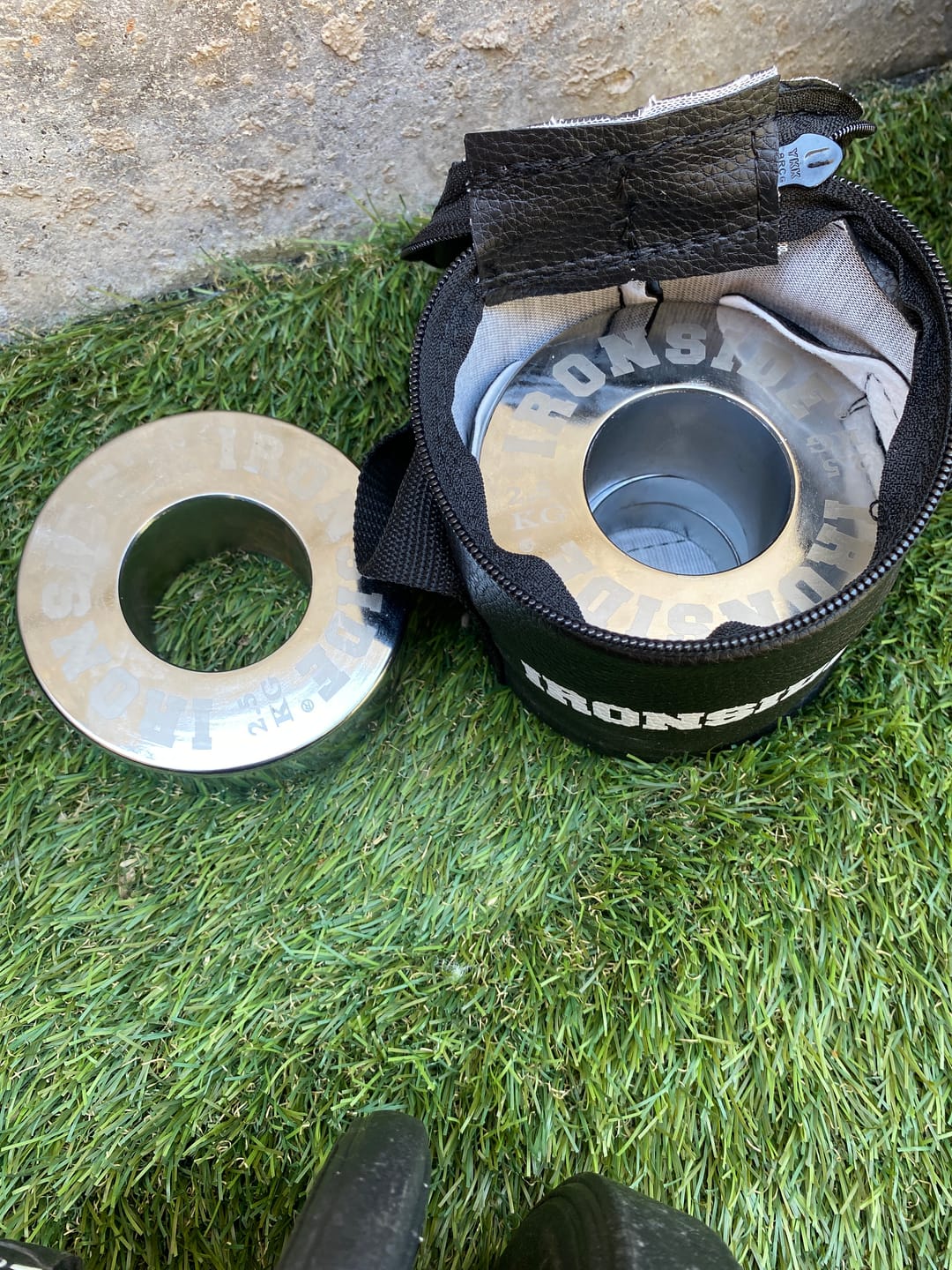 Customer photo review of Set Discos Fraccionados (1 y 2.5 kg) IRONSIDE