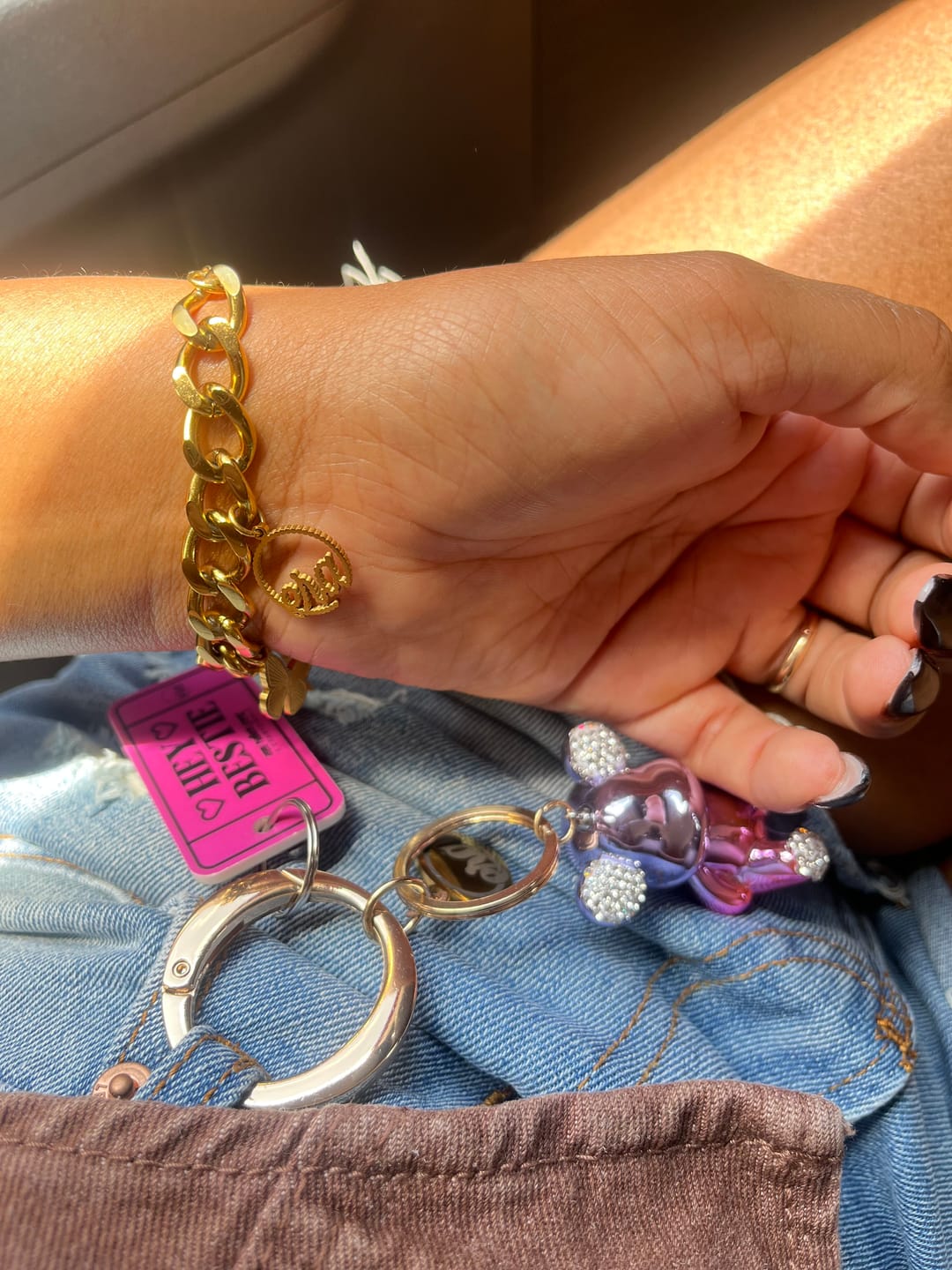 Customer photo review of Gold  Era Charm Bracelet