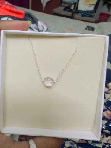 Customer photo review of kesya - Rose quartz Oval Bracelet