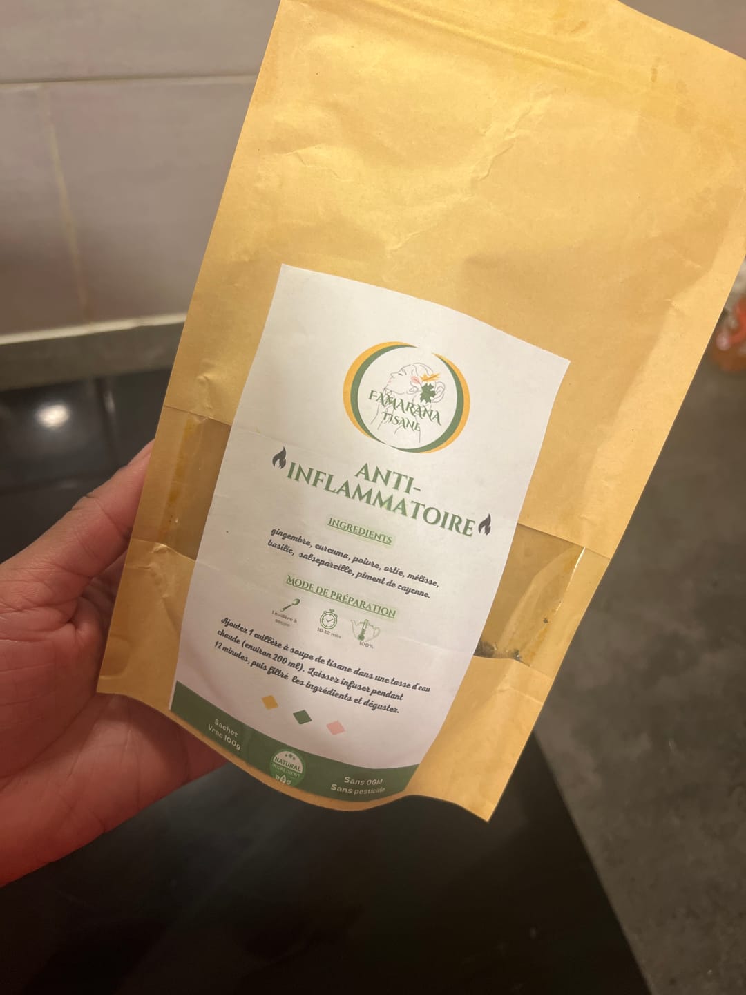 Customer photo review of TISANE ANTI-INFLAMMATOIRE