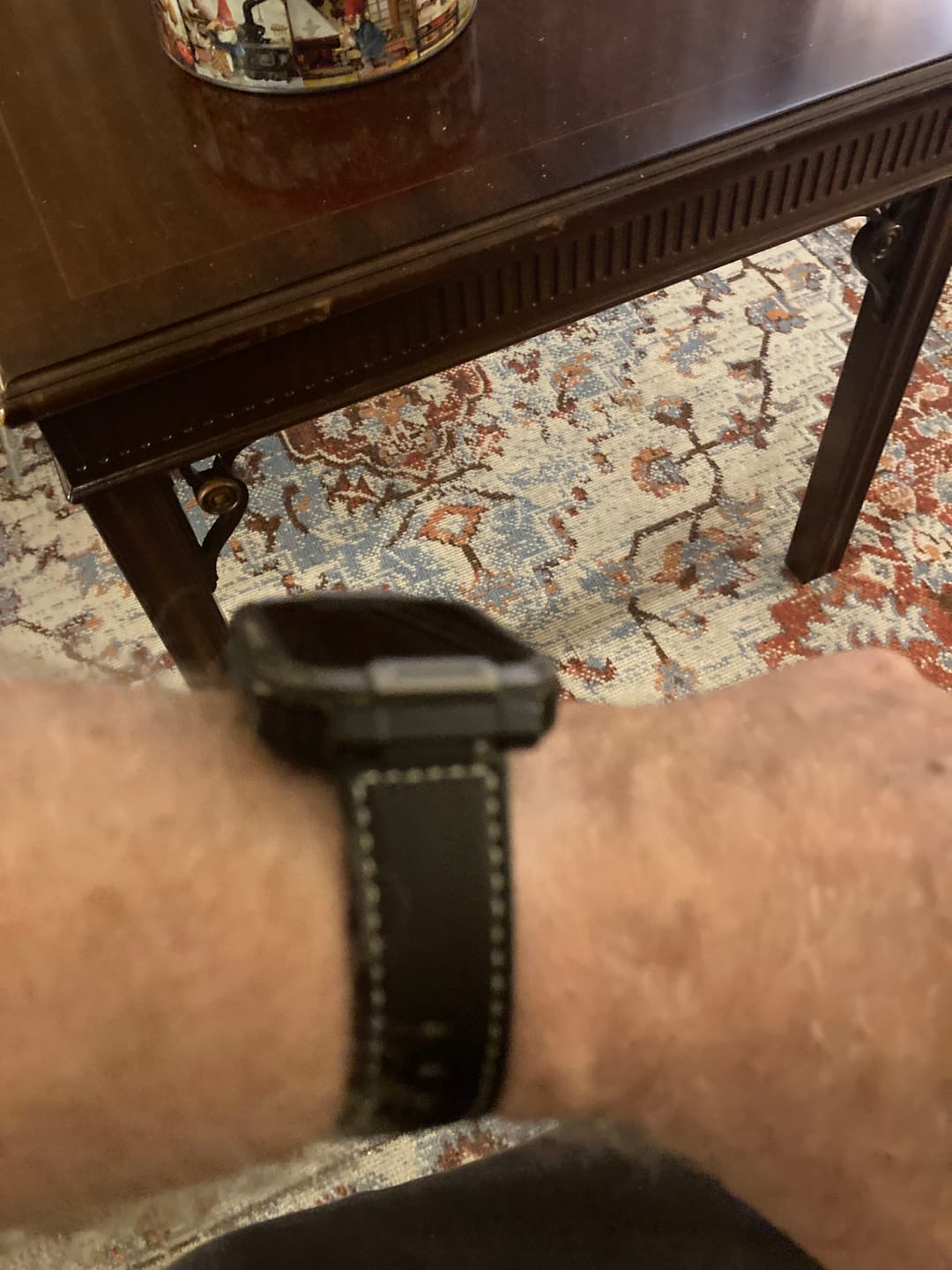 Customer photo review of Leren bandje zwart