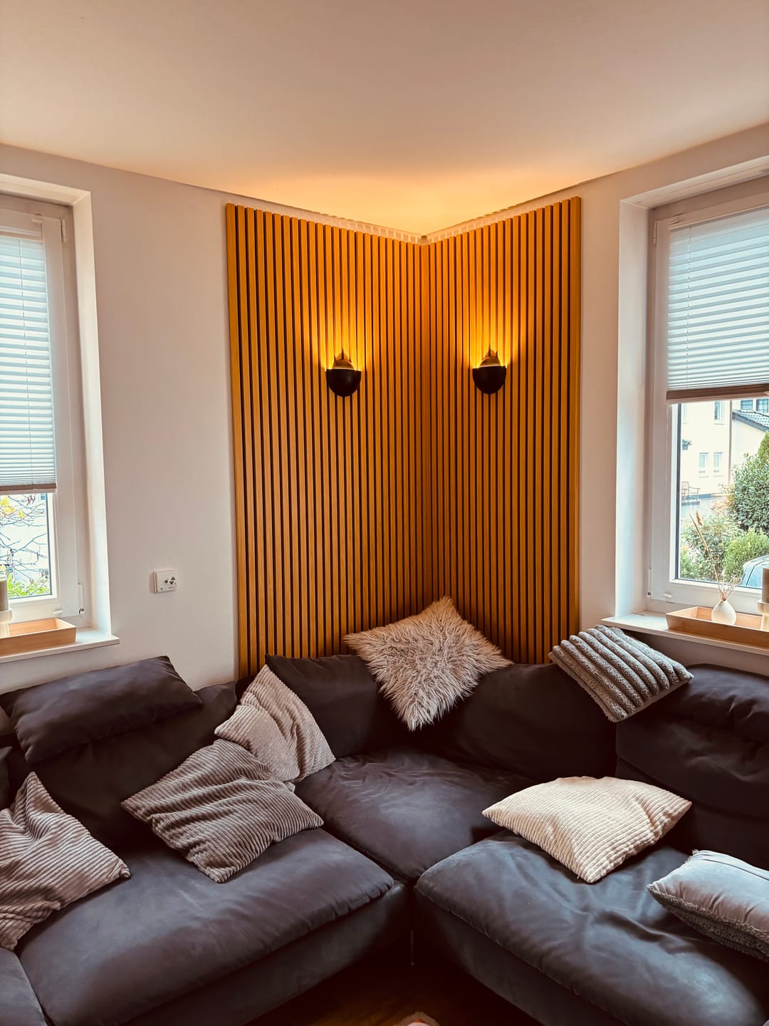 Customer photo review of Akustikpaneele Rustikale Eiche | 240 cm x 60 cm | Dreiseitiges Echtholzfurnier