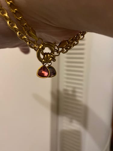 Customer photo review of Birthstone charm