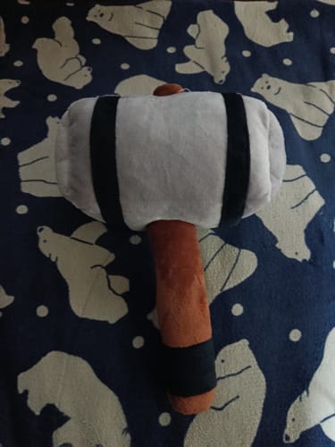 Customer photo review of Flee The Facility - Default Gray Hammer Plushie 2nd Edition (12")
