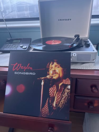 Customer photo review of Waylon Jennings "Songbird" Black Vinyl LP Pre-Order