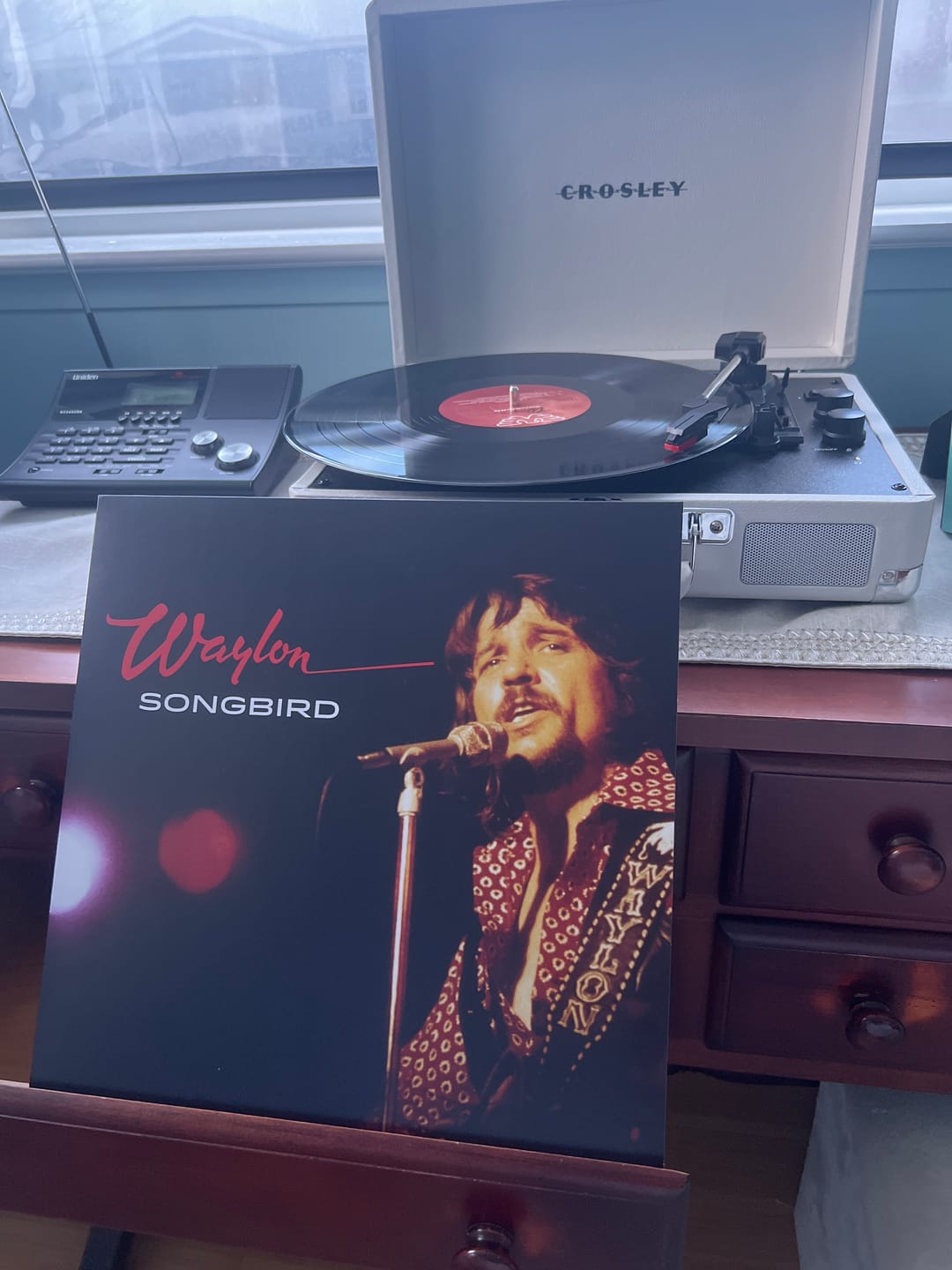 Customer photo review of Waylon Jennings "Songbird" Black Vinyl LP Pre-Order