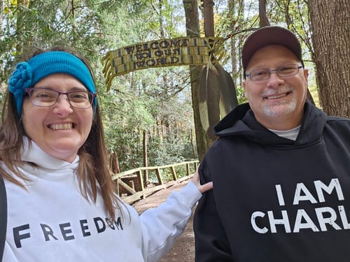 Customer photo review of I Am Charlie Hoodie