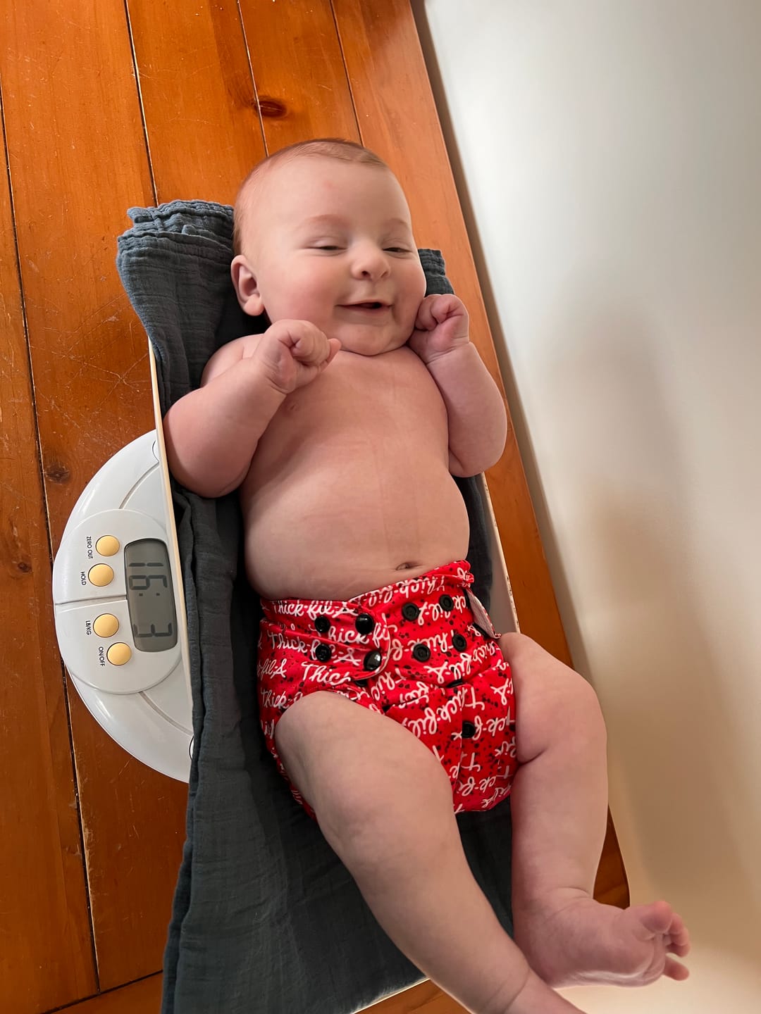 Customer photo review of Slim Fit Pocket Cloth Diaper