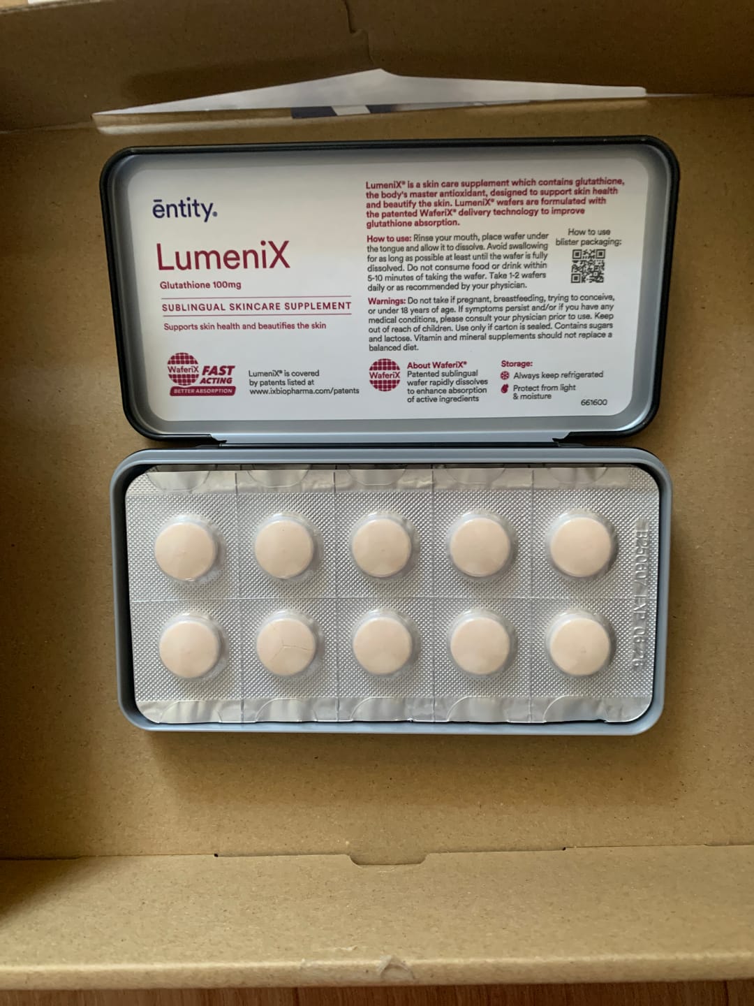 Customer photo review of LumeniX 高濃度グルタチオン 100mg