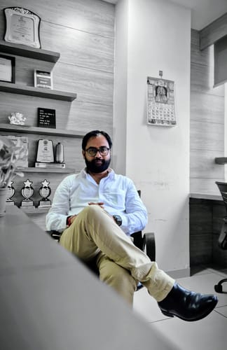 Customer photo review of Delight + Kansas - White Shirt with Sandal Trouser Combo For Men | Uathayam