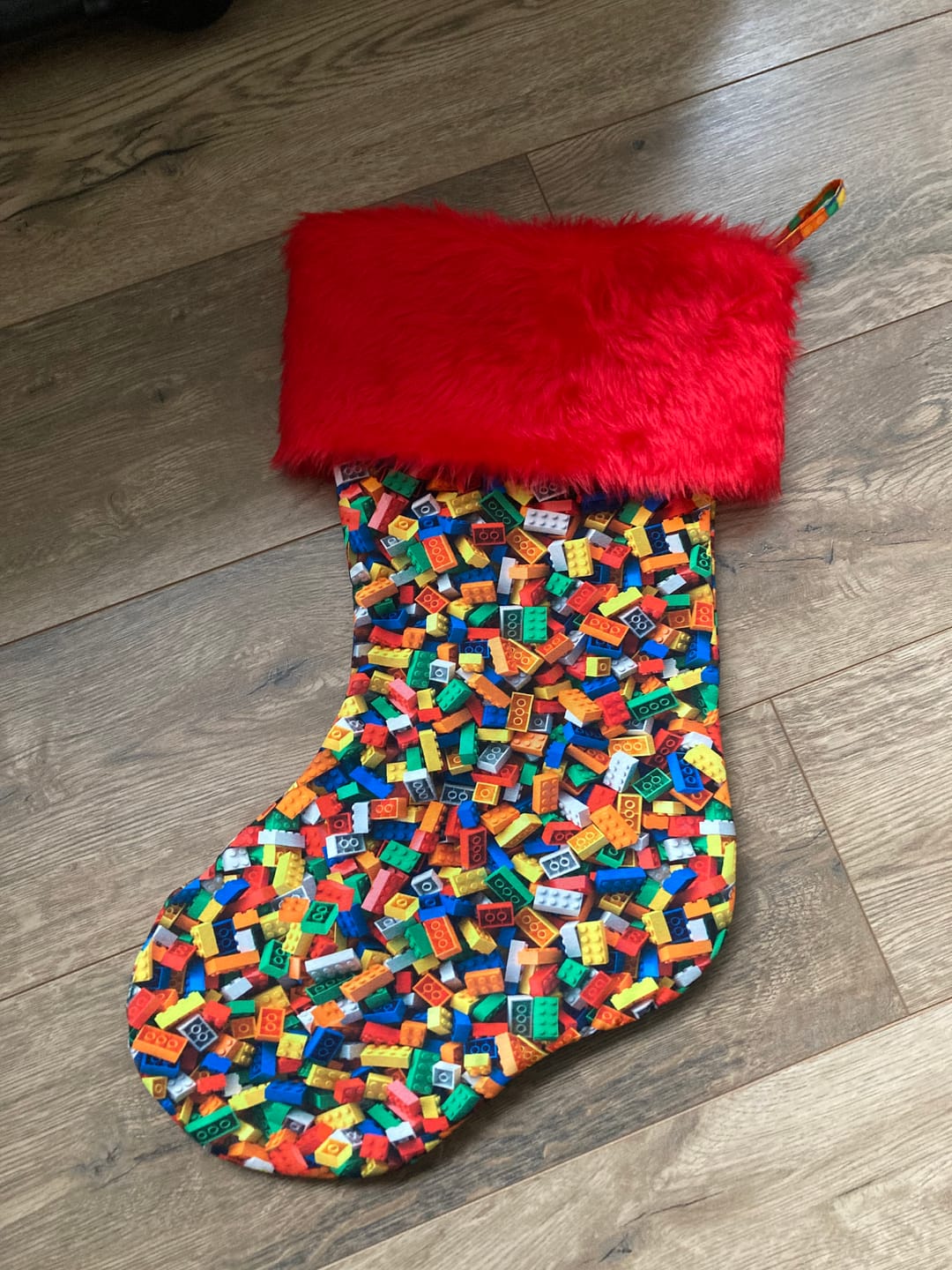 Customer photo review of Lego Blocks Cotton Jersey Fabric