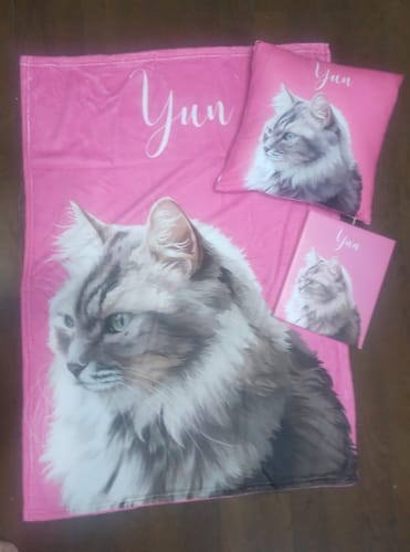 Customer photo review of Petcanvaオーダーメイド ペット似顔絵