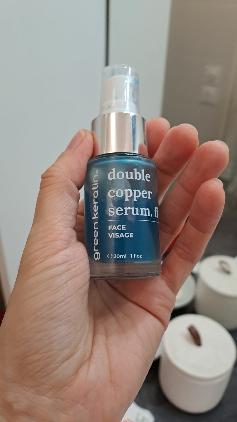 Customer photo review of DOUBLE COPPER Sérum pour le visage