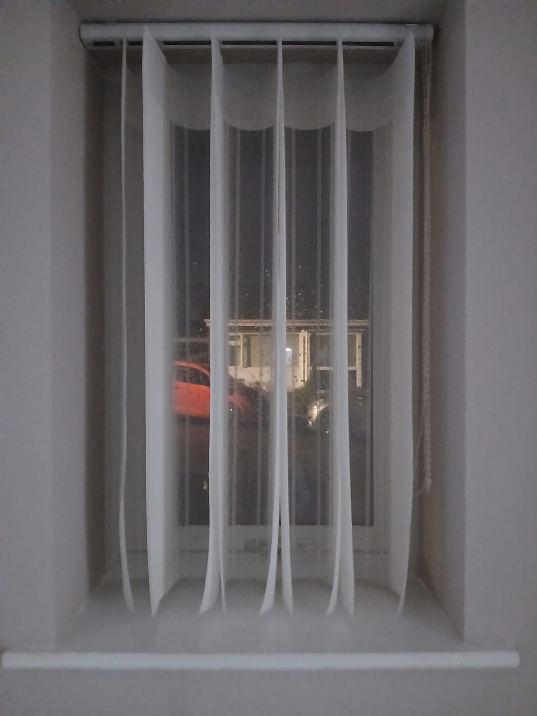 Customer photo review of Stripe Star White Day & Night Vertical Sheer 40cm