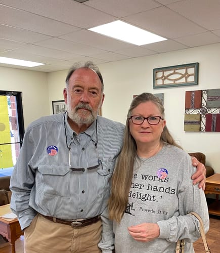 Customer photo review of Sewing In Bible Long Sleeve T-shirt