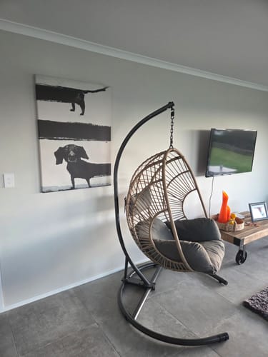 Customer photo review of SAUSAGE DOG CANVAS