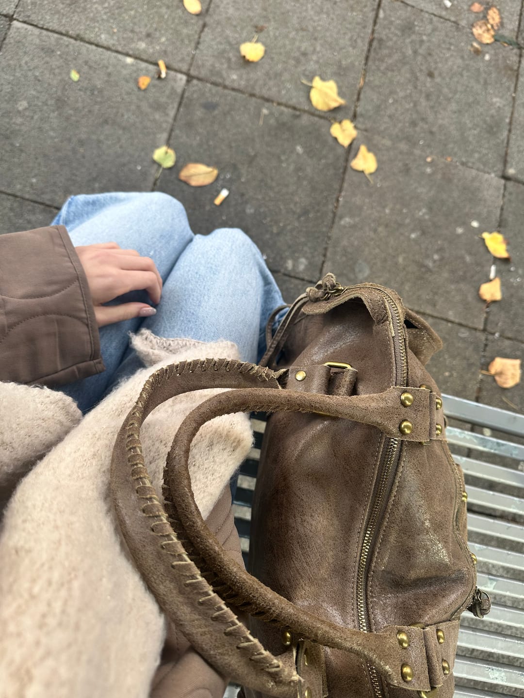 Customer photo review of It girl bag taupe
