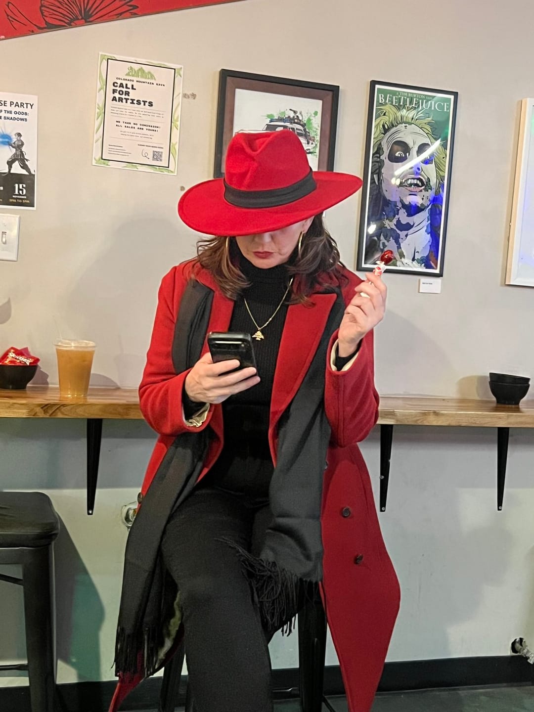 Customer photo review of KIMMY CLASSIC WIDE BRIM FEDORA HAT